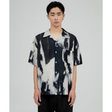 E12 Open Collar Shirt - Black (FU-190)