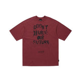 アジョバイアジョ(AJOBYAJO) [PBA] DBOF Collage T-Shirt [BURGUNDY]