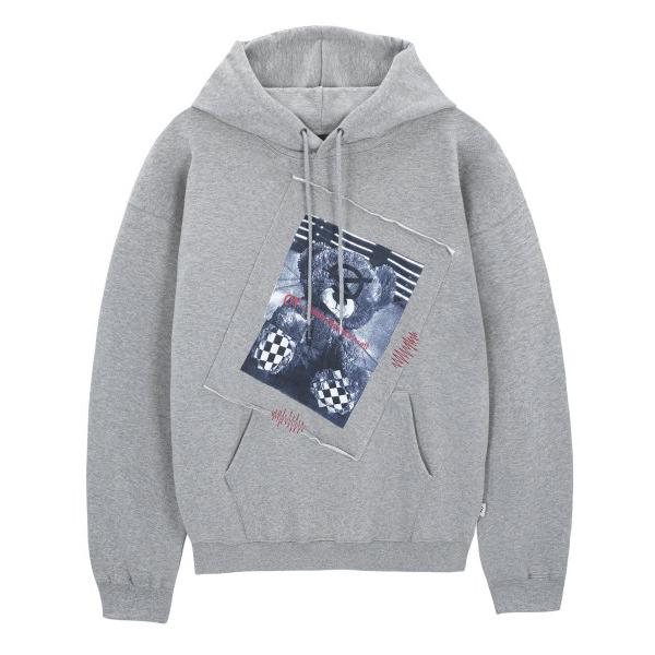 オーワイ(OY) 		WRINKLE STITCH ODOLLY HOODIE-GREY