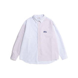 デイライフ(Daylife)   DREAM STRIPE OXFORD SHIRTS (BLUE/PURPLE)