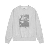 mahagrid (マハグリッド) SILHOUETTE SWEATSHIRT LIGHT GREY(MG2DFMM450A)