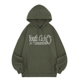 Odd Studio (オッドスタジオ)   Youth Club Pintuck Oversized Fit Hoodie- KHAKI