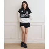 ワンダービジター(WONDER VISITOR)     Logo Dolphin shorts [Black]