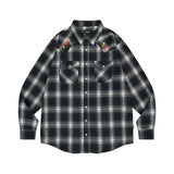 mahagrid (マハグリッド)     MUSHROOM WESTERN SHIRT BLACK(MG2DSMJ241A)