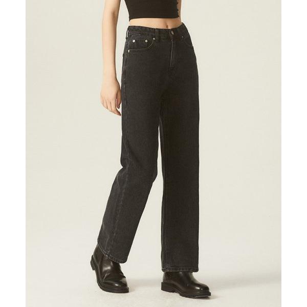 Odd Studio (オッドスタジオ) SEMI WIDE FIT DENIM PANTS - BLACK