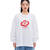 ARCHIVE BOLD (アーカイブボールド)　RED MOSS LOGO LONG SLEEVE (WHITE)