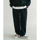 JEMUT (ジェモッ)  Stony Basic Sweatpant Black KJLP2406