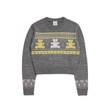 アクメドラビ(acme' de la vie)    NORDIC BEAR PATTERN KNIT GRAY