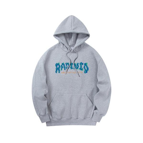 RADINEO (ラディネオ)　 CHECK LOGO HOODIE GREY