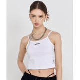 Odd Studio (オッドスタジオ)  Odd Signature Logo Crop Top - white