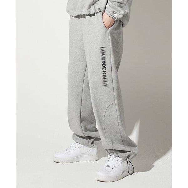 シディスコンマ(SHETHISCOMMA)  LV YOUR SELF PANTS(GRAY)