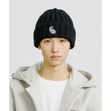 KND(ケイエンド)   YP PAISLEY PATCH KNIT BEANIE BLACK