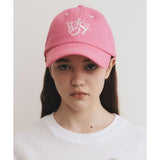 ワンダービジター(WONDER VISITOR)     Logo Stitch ball-cap [Pink]