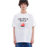 ARCHIVE BOLD (アーカイブボールド)　RED MOSS GRAVITY T-SHIRTS (WHITE)