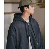 JEMUT (ジェモッ)  File Overfit Twoway Hood Zipup Deepgray KJHD2407