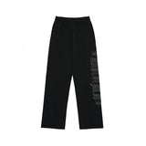 アクメドラビ(acme' de la vi)  SIDE EMBOSSING PRINTING TRAINING PANTS BLACK