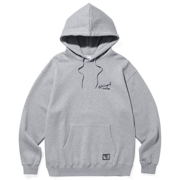 mahagrid (マハグリッド)     SIGNATURE LOGO HOODIE GREY(MG2CFMM425A)
