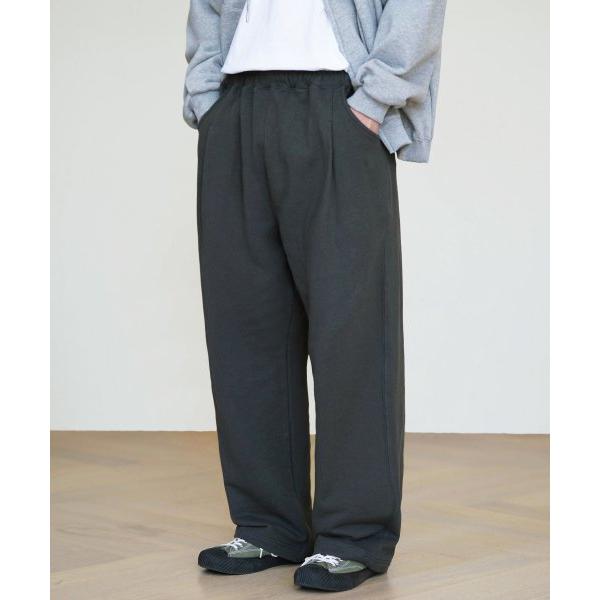 JEMUT (ジェモッ)  Base Onetuck Sweatpant Charcoal KJLP2435