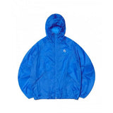 NOMANUAL(ノーマニュアル)    TRANSLUCENT HOODED JACKET - BLUE