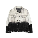 ブラックブロンド(BLACKBLOND) BBD Dystopia Bleached Custom Basic Denim Jacket (Black)