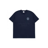 アクメドラビ(acme' de la vi)  WATER DROP A LOGO EMBLEM SHORT SLEEVE T-SHIRT NAVY