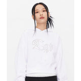 TARGETTO(ターゲット)     EYELET CROP HOODIE_WHITE