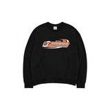 アクメドラビ(acme' de la vi)  RACING LOGO SWEAT SHIRT BLACK