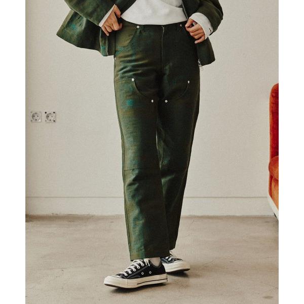 ROMANTIC CROWN(ロマンティック クラウン)    ROMANTIC STREET JACQUARD PANTS_KHAKI