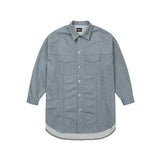 アジョバイアジョ(AJOBYAJO) Recycled Denim Oversized Shirt Jacket [SKY BLUE]