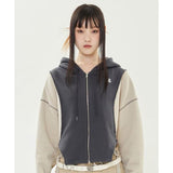 TARGETTO(ターゲット)     CUT OUT HOOD ZIP UP_GREY