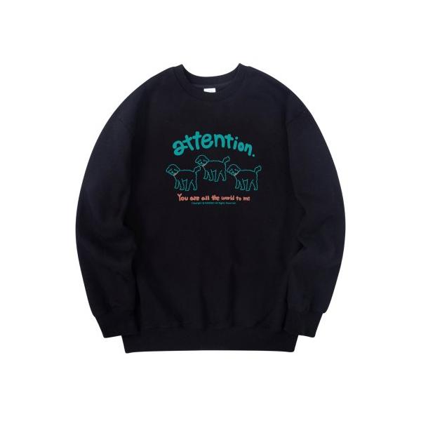 RADINEO (ラディネオ)　 ATTENTION SWEATSHIRTS BLACK