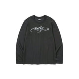 アジョバイアジョ(AJOBYAJO)             Tribal AJO Long Sleeves T-Shirt [CHARCOAL]