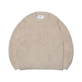 NOMANUAL(ノーマニュアル) CROPPED HAIRY KNIT - BEIGE