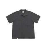 A NOTHING (エーナッシング) N-BT POCKET 1/2 COLLAR-TEE (Charcoal)