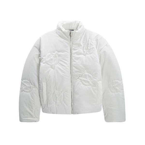 オーワイ(OY) 		LOGO QUILTED PADDING JUMPER-WHITE