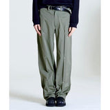 ラメルマメゾン (LA MER MA MAISON)    RIVET WIDE PANTS OLIVE