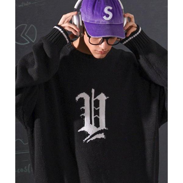 ティーダブリューエヌ(TWN)  Initial Knit Black STKN3462