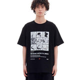 ARCHIVE BOLD (アーカイブボールド)　RED MOSS 3X3 T-SHIRTS (BLACK)