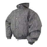 イーエスシースタジオ(ESC STUDIO) (4温水キルティング) hooded leather blouson(gray)