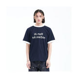 ラメルマメゾン (LA MER MA MAISON) STANDARD FIT COLOR LIP T NAVY