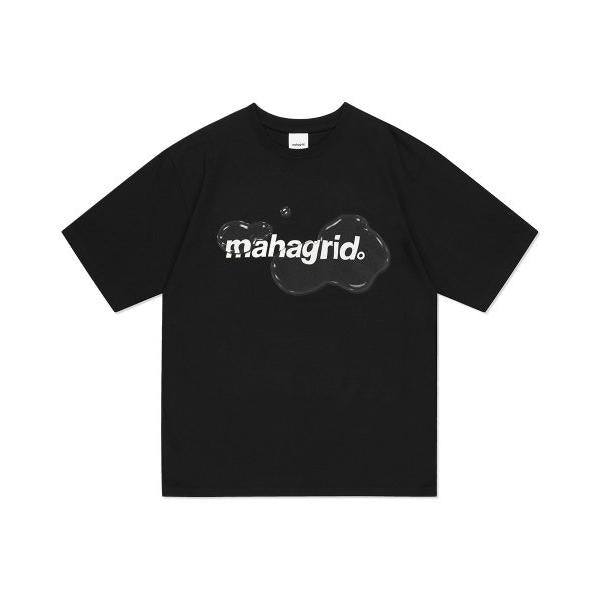 mahagrid (マハグリッド) WATERY LOGO TEE BLACK(MG2DMMT504A