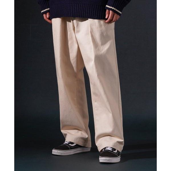 ティーダブリューエヌ(TWN)  Oneway Wide Cotton Pants Cream JYLP3471