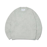 NOMANUAL(ノーマニュアル) CROPPED HAIRY KNIT - SEAFOAM