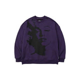 MM Face Oversized Sweatshirt [PURPLE]