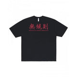 NOMANUAL(ノーマニュアル)    N.R T-SHIRT - BLACK