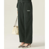 Odd Studio (オッドスタジオ) ODSD LOGO SWEAT 2WAY STRING WIDE PANTS - GREEN