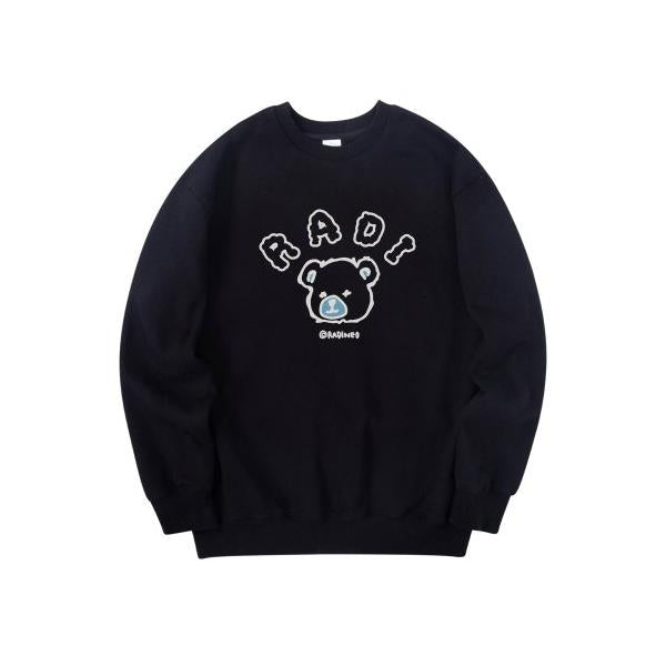RADINEO (ラディネオ)　 RADIBEAR LINE SWEATSHIRTS BLACK