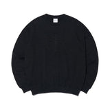 STITCHED SYMBOL SWEATSHIRT - BLACK