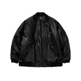 アジョバイアジョ(AJOBYAJO) Vegan Leather Bomber Jacket [BLACK]