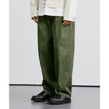 KND(ケイエンド)   WIDE CURVE FIT TWO TUCK CHINO PANTS KHAKI